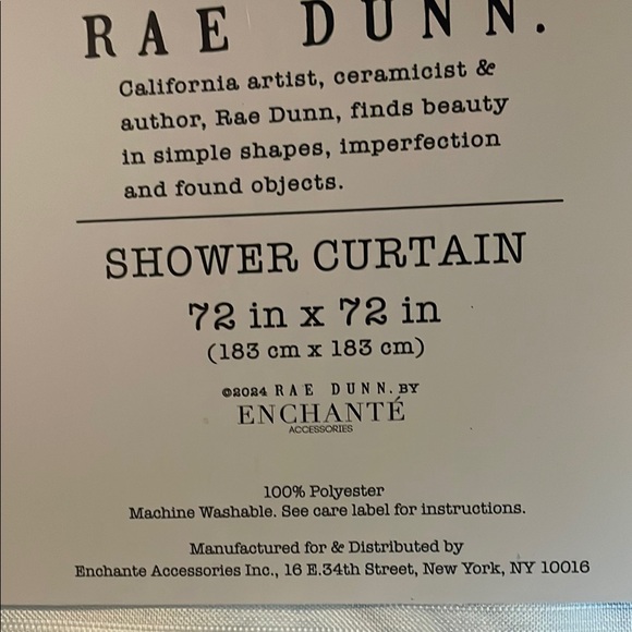 Rae Dunn Butterfly Shower Curtain - Picture 4 of 4